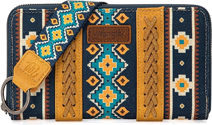 Wrangler Wallet - Mustard Aztec