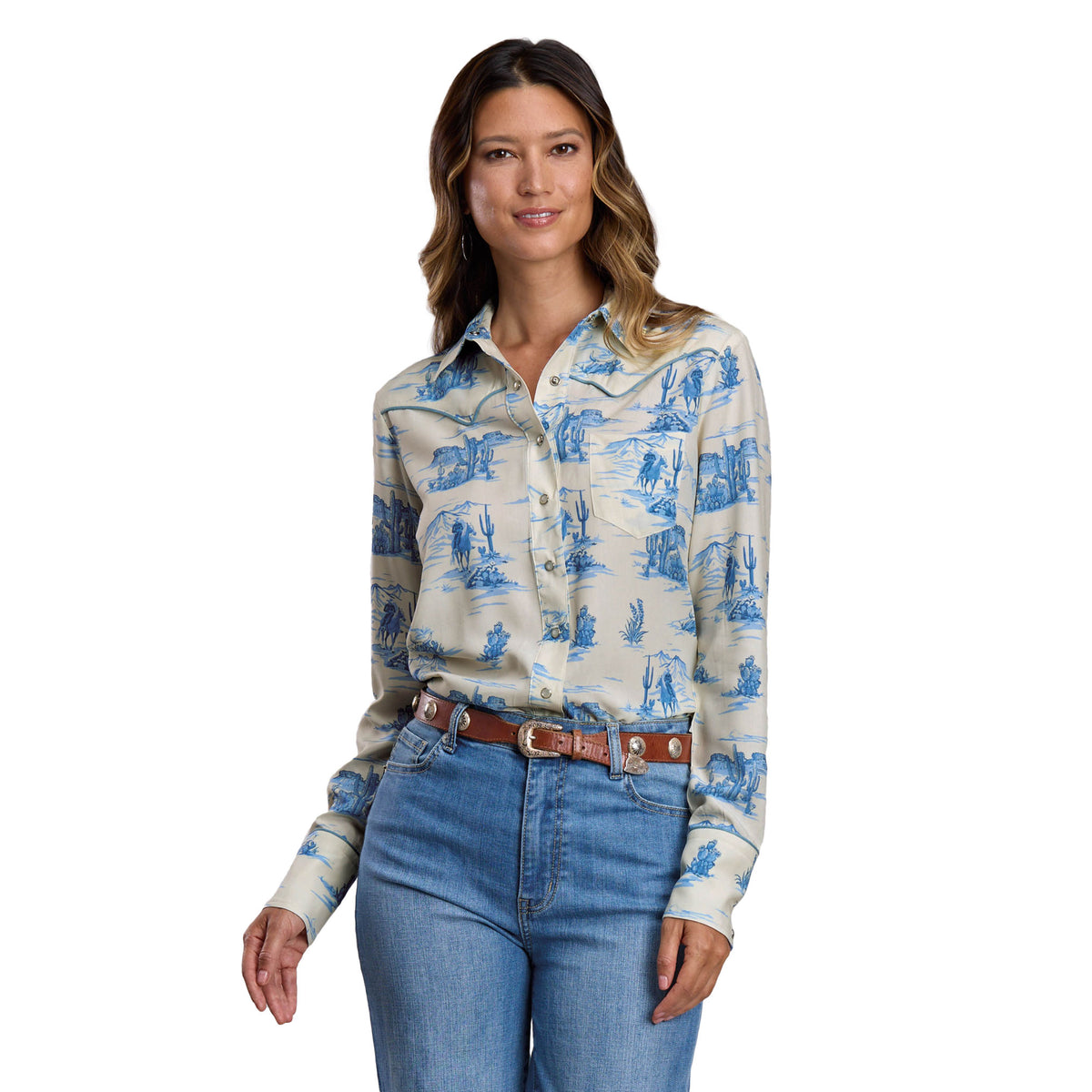 Stetson - Winnie Long Sleeved Snap (11-050-590-45014 WH)
