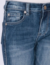 Girl's Cowgirl Tuff Jeans - Medium Wash Trouser