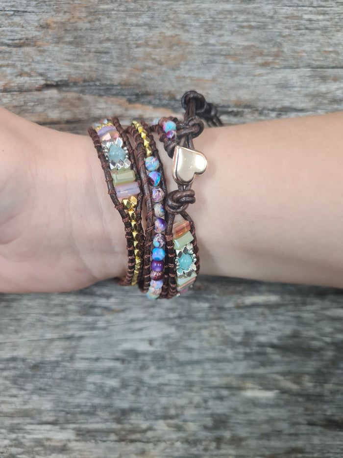 Wrap Bracelet - Gold & Multi