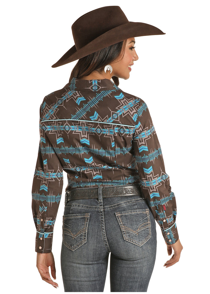 Rock & Roll Cowgirl Long Sleeved Shirt (B4S2024)