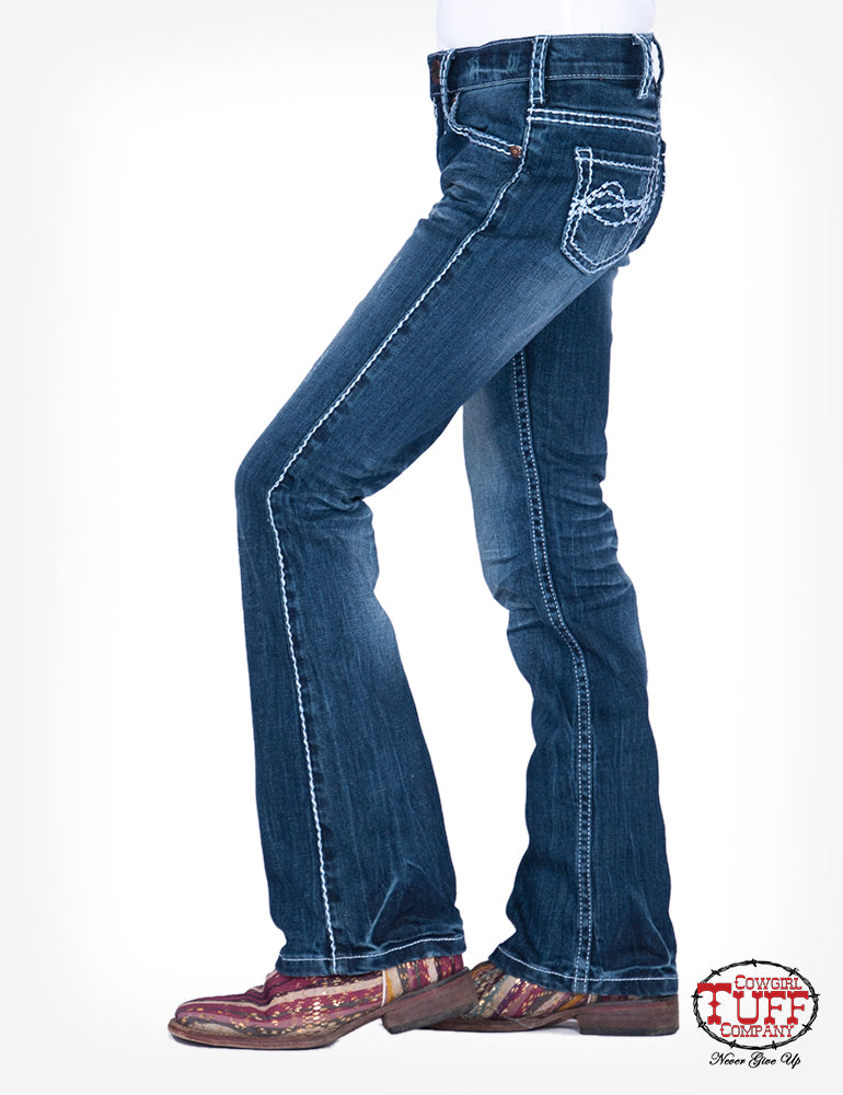 Girl's Cowgirl Tuff Jeans - Edgy