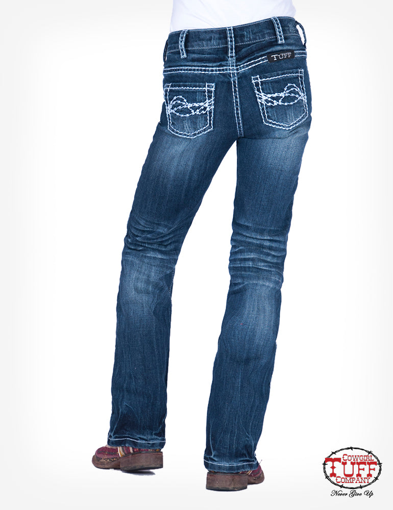 Girl's Cowgirl Tuff Jeans - Edgy