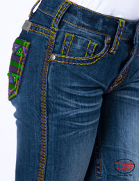 Girl's Cowgirl Tuff Jeans - Aztec Reboot