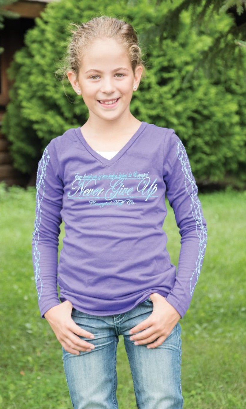 Girl's Cowgirl Tuff Long Sleeved Tee - F00327