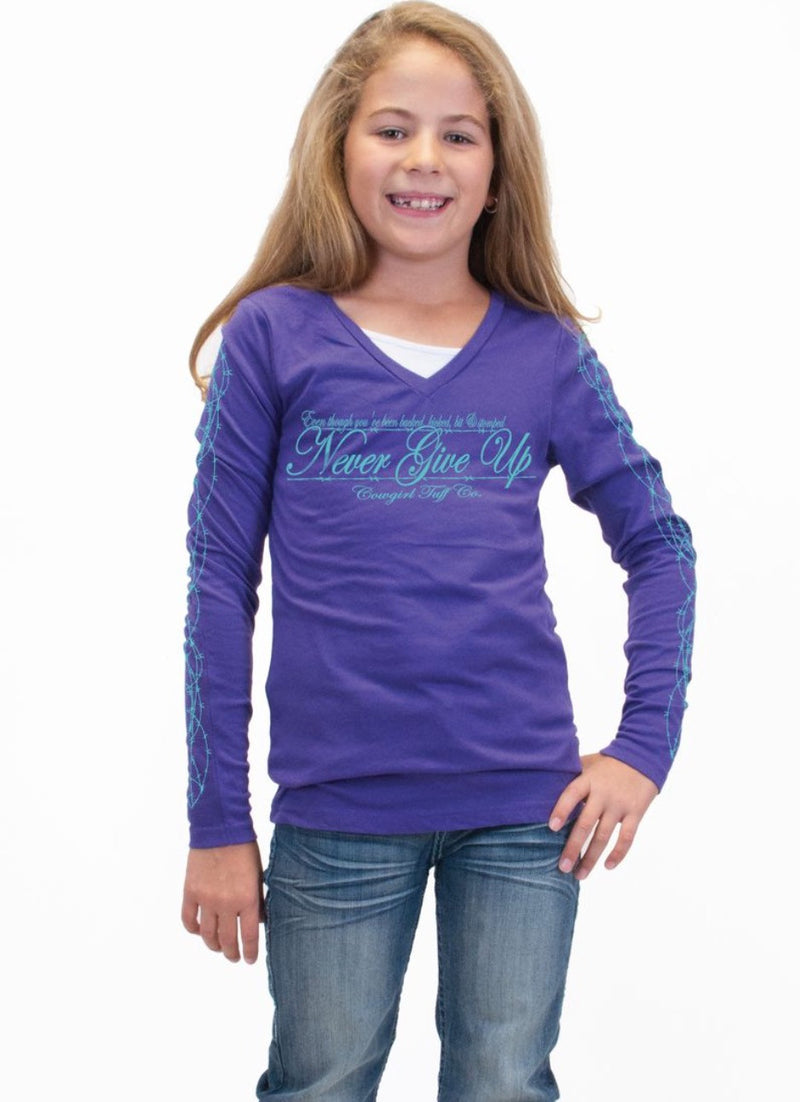 Girl's Cowgirl Tuff Long Sleeved Tee - F00327