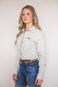 Kimes Ranch Long Sleeved Shirt - Linville Solid Grey