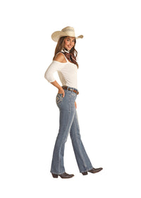 Rock & Roll Cowgirl Jeans - RRWD4MR0XR - Mid Rise Bootcut