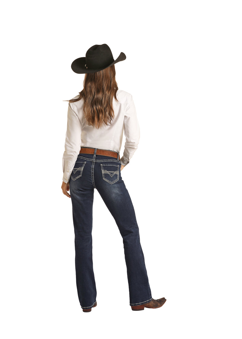 Rock & Roll Cowgirl Jeans - RRWD4RR0KQ - Mid Rise Riding Fit