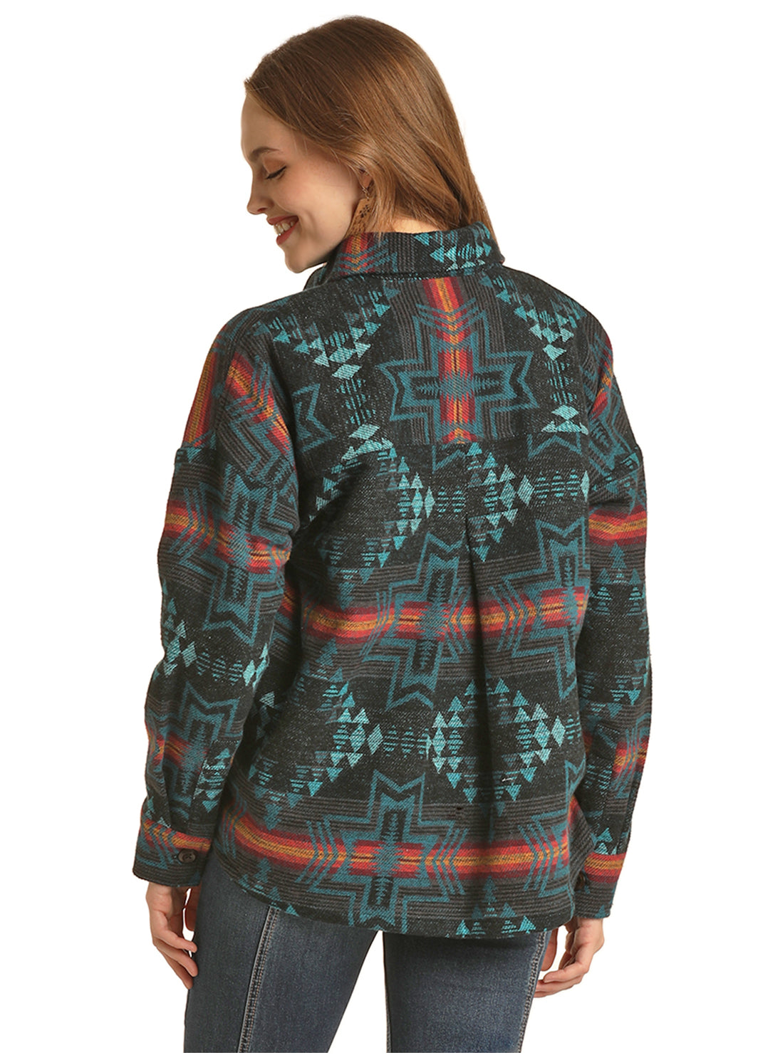 Rock & Roll - Women's Aztec Shirt Jacket (RRW092R03M)