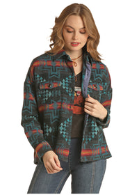 Rock & Roll - Women's Aztec Shirt Jacket (RRW092R03M)