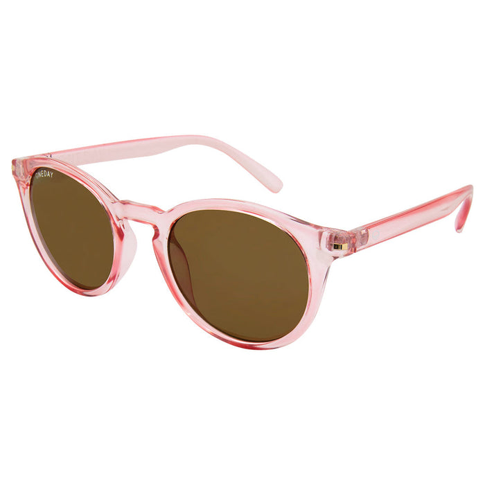 See Straight Thru U Sunglasses - Pink and Brown