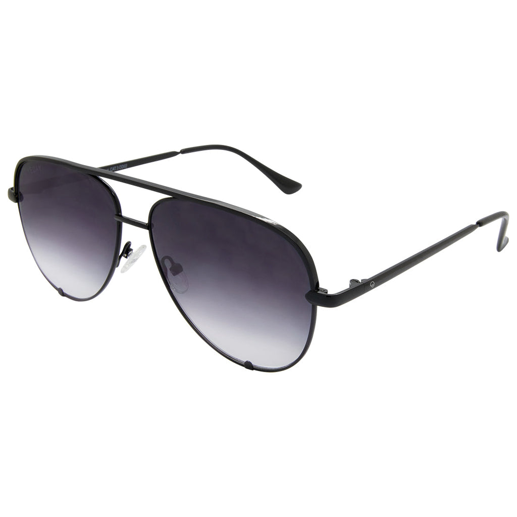 Air Heart Polarised Sunglasses - Black and Smoke