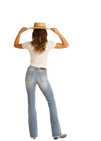 Rock & Roll Cowgirl Jeans - W1-8214 - Mid Rise