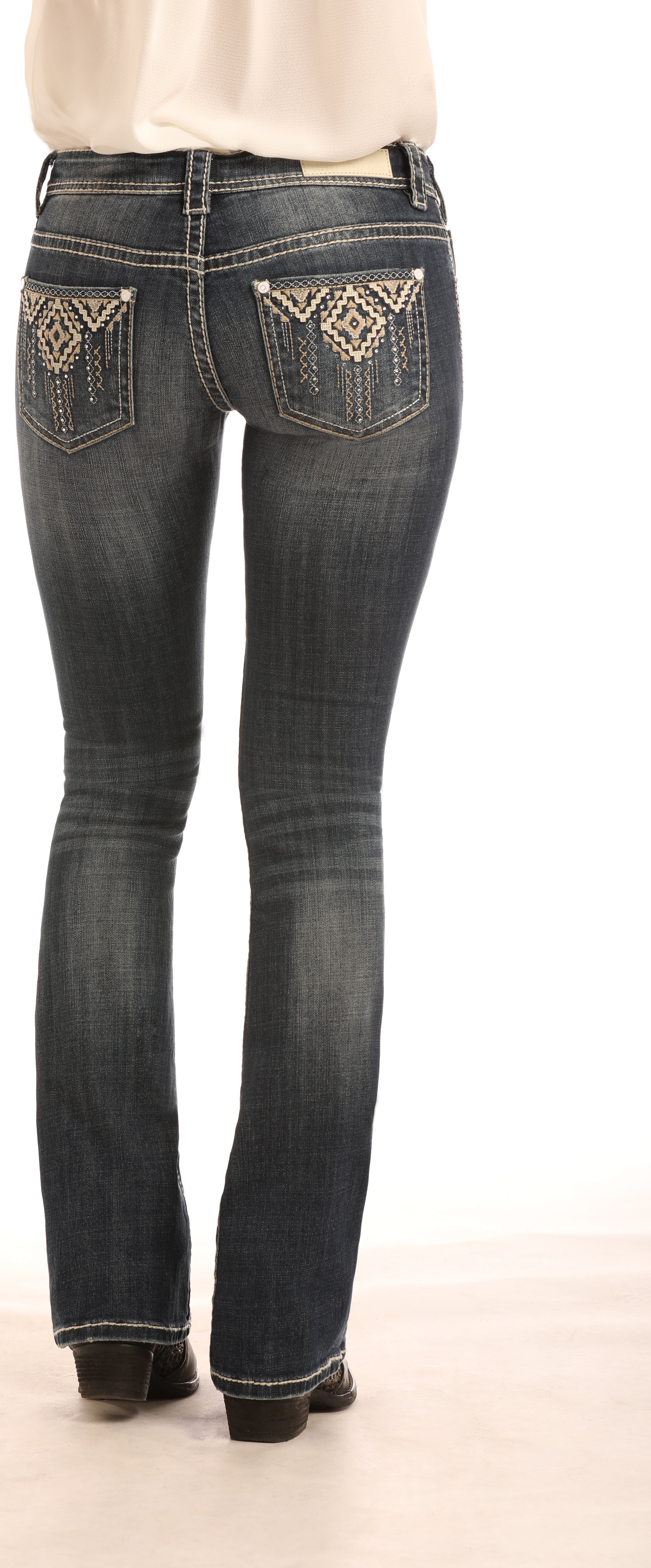 Black cowgirl jeans deals