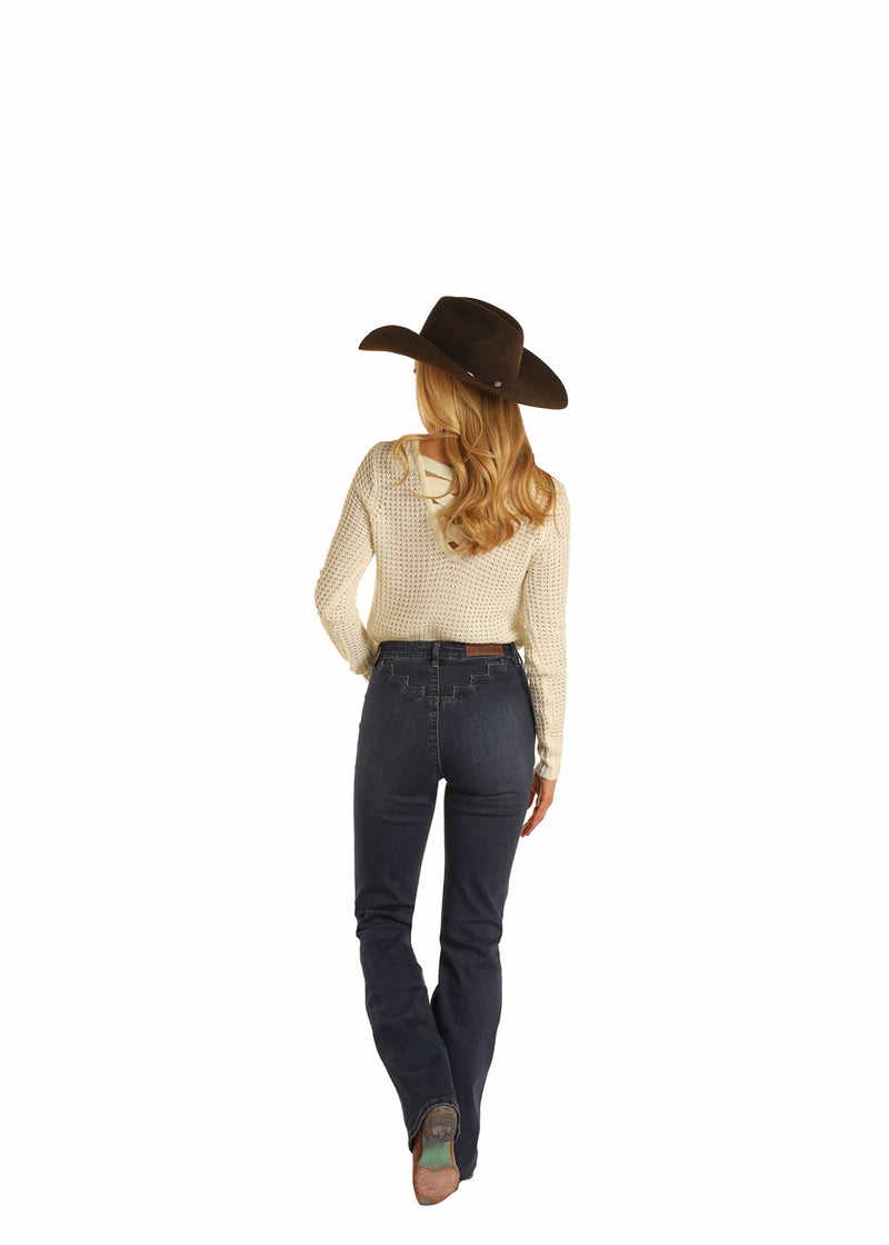 Rock & Roll Cowgirl Jeans - WH-2707 - High Rise Bootcut