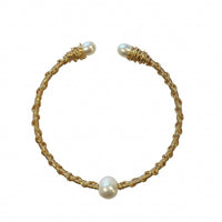 Pearl Bracelet - Gold Pearl