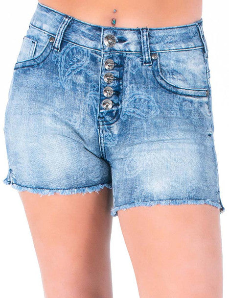 Cowgirl Tuff Shorts - Paisley Shorts