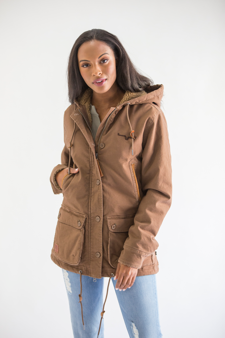 Kimes Ranch Hooded Jacket - AWA Brown