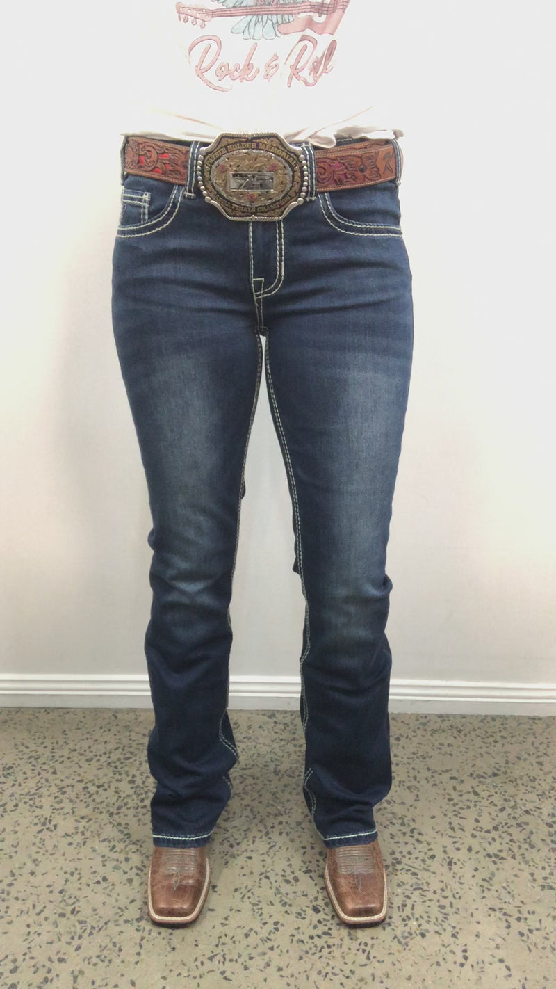 Rock & Roll Cowgirl Jeans - RRWD4RR0KQ - Mid Rise Riding Fit