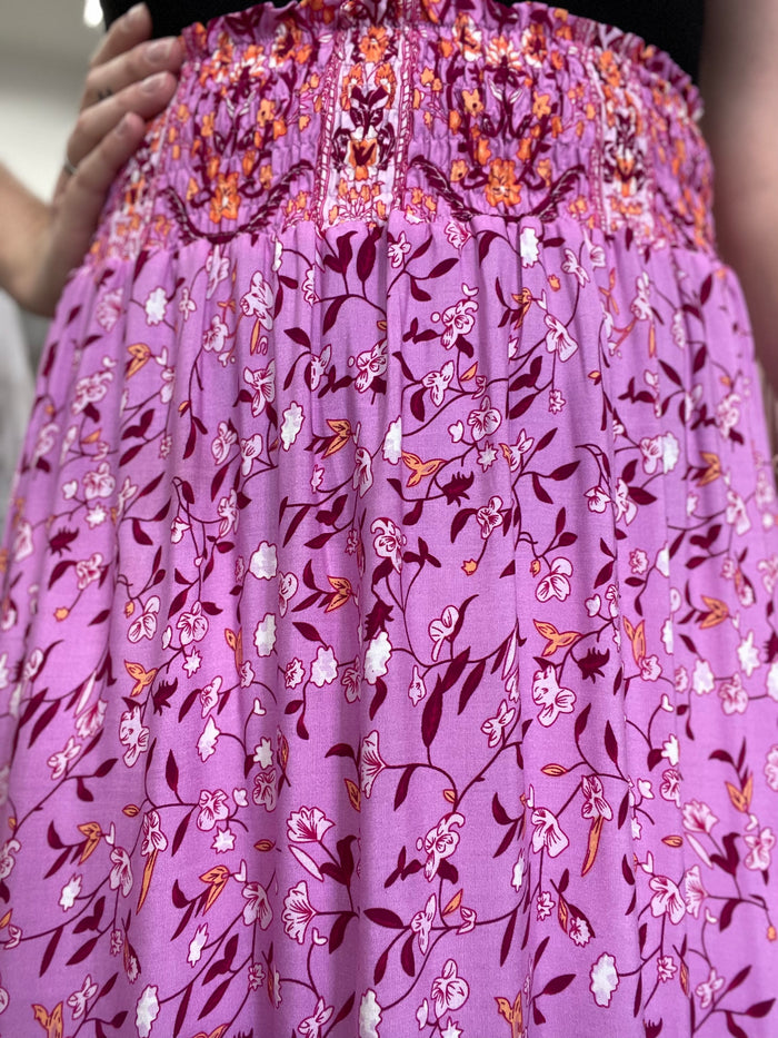 Diana Skirt - Purple Floral