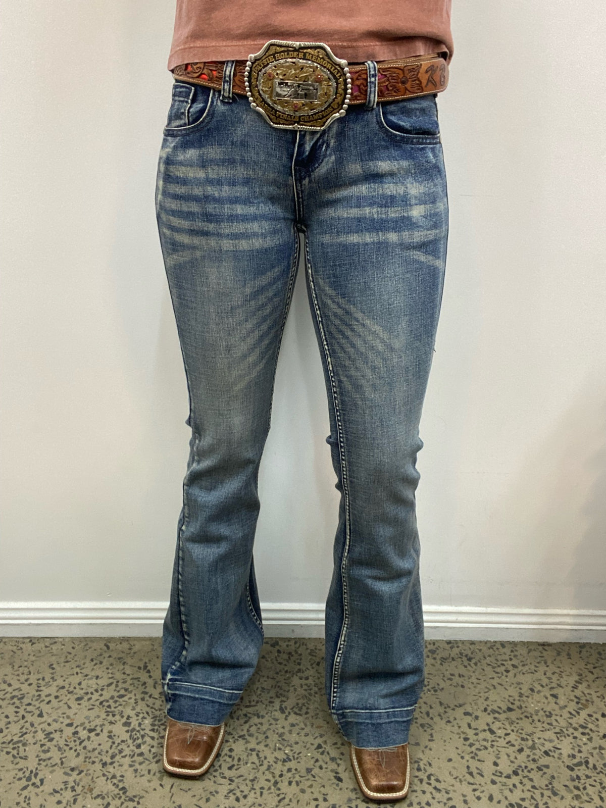 Cowgirl Tuff Jeans - Just Tuff Medium Wash Trouser