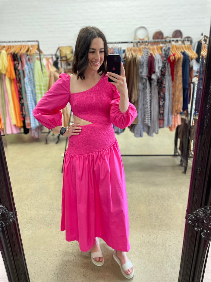 Holly Dress - Hot Pink