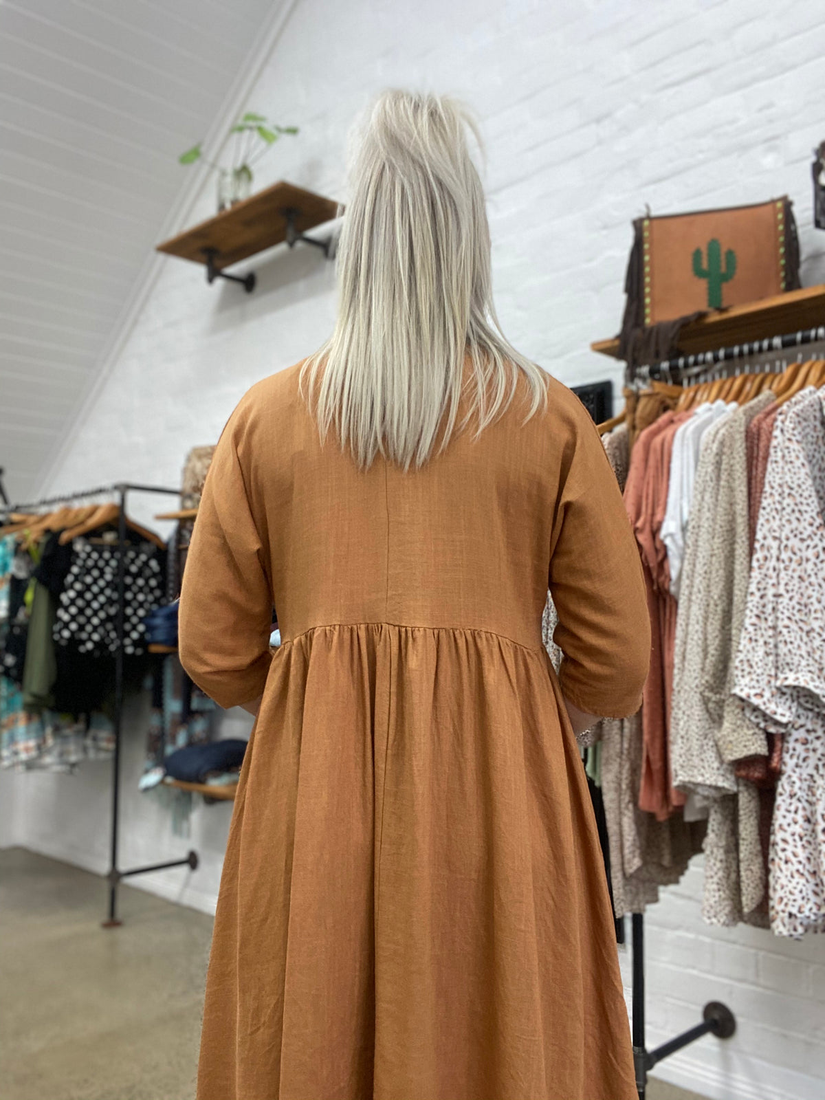 Olivia Dress - Brown