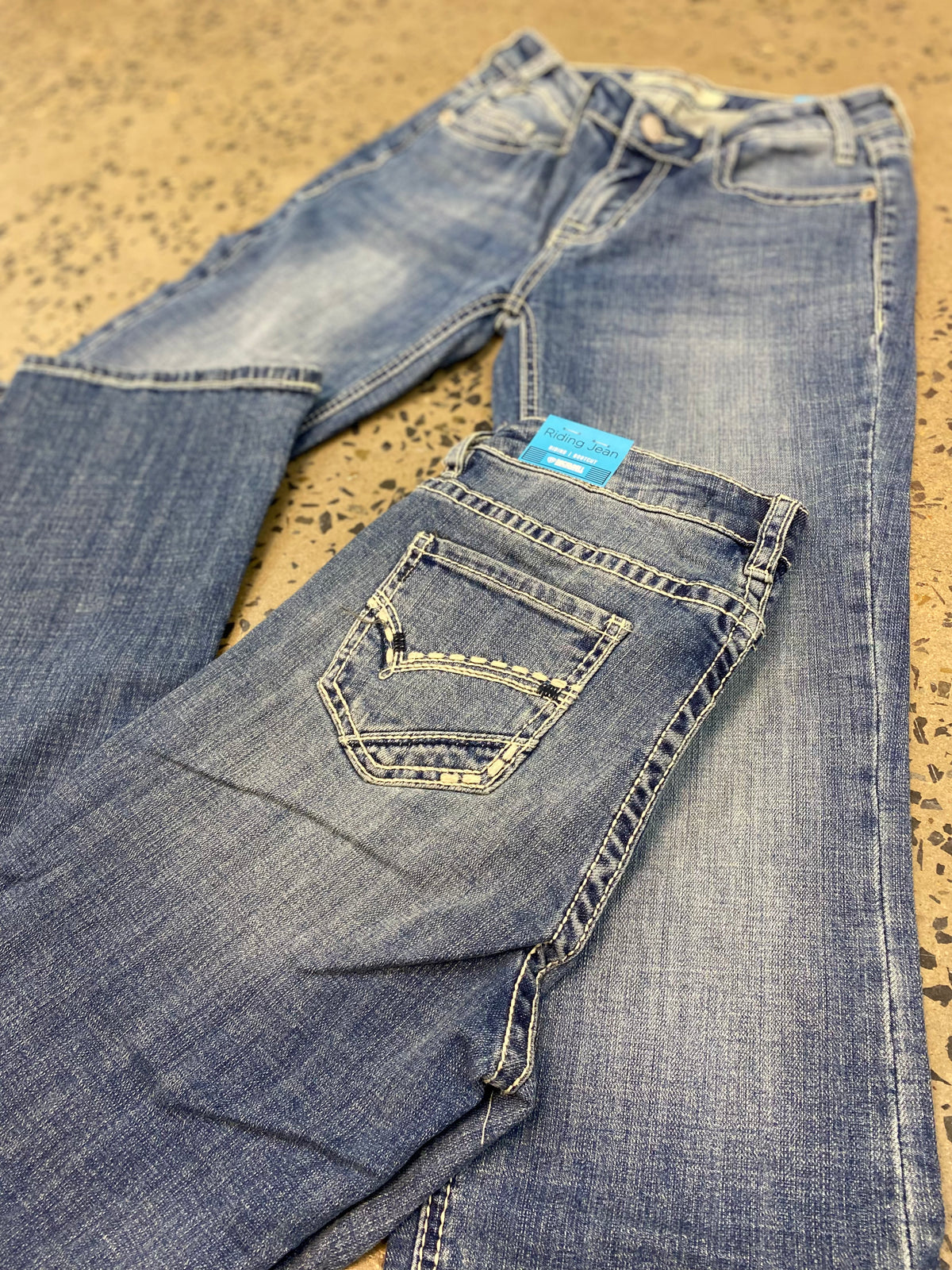 Rock and roll 2025 cowgirl riding jeans