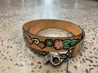 Carved Leather Handbag Strap