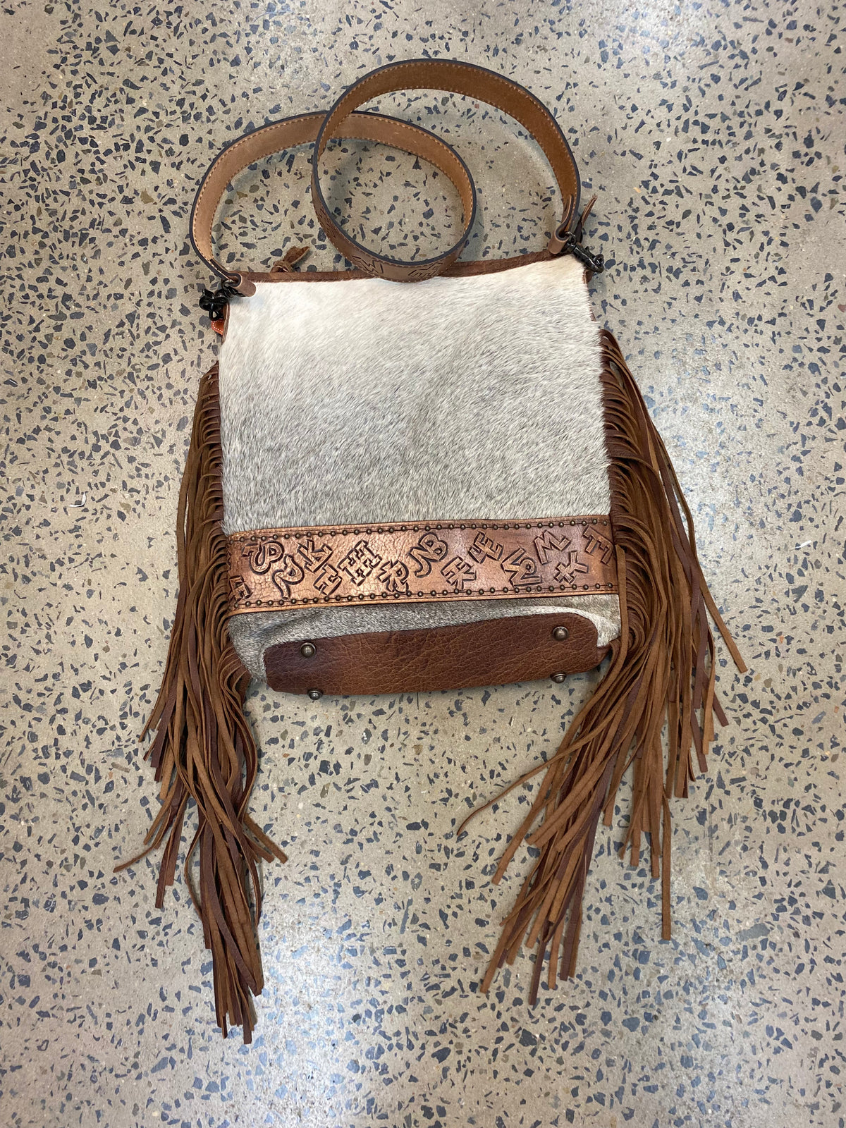 Wendy - Cowhide and Leather Handbag