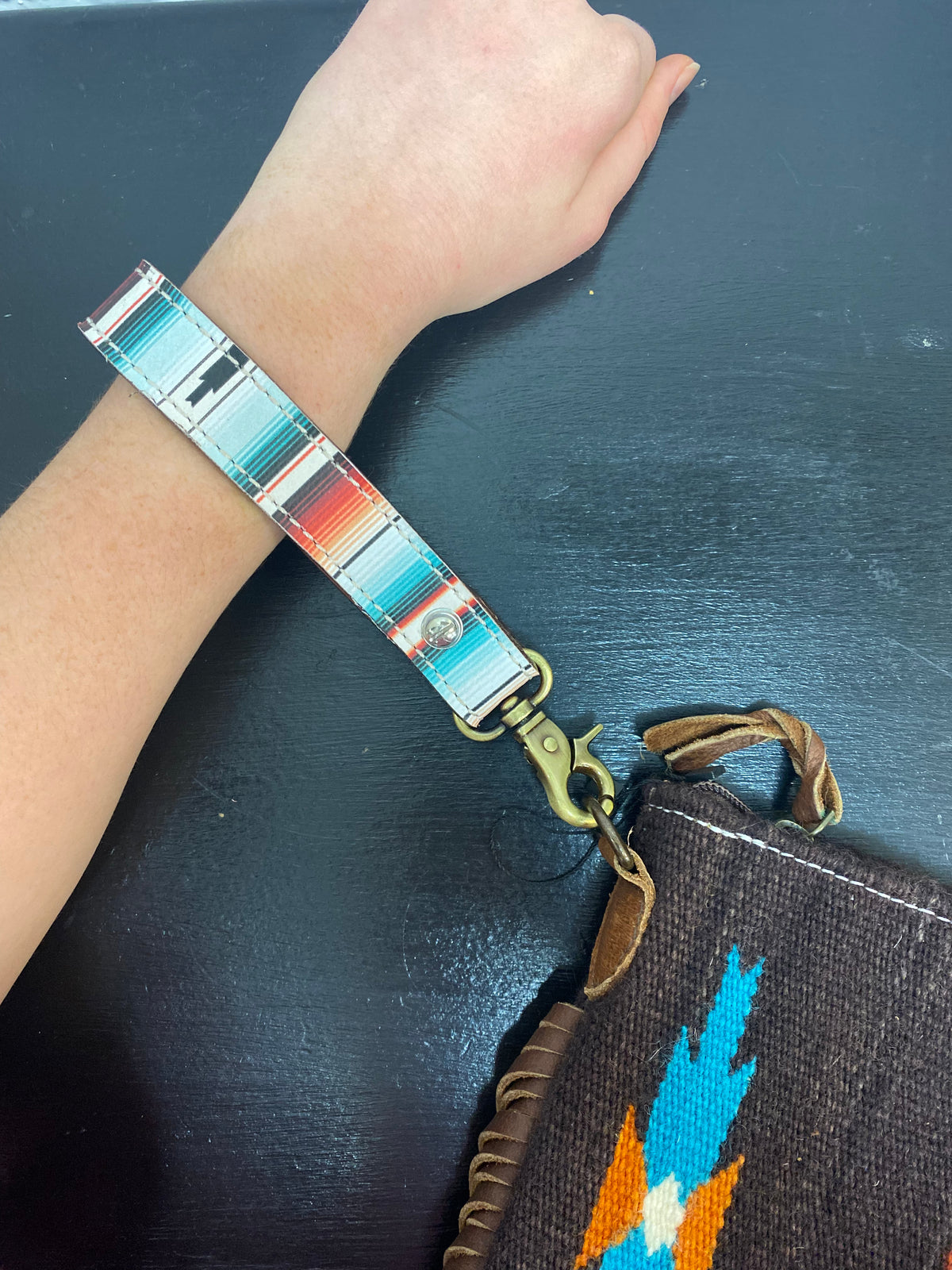 Serape wristlet deals