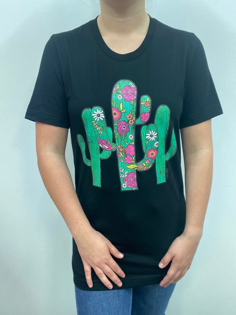 3 Cacti Tee - Black