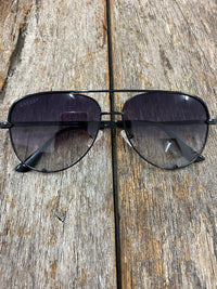 Air Heart Polarised Sunglasses - Black and Smoke
