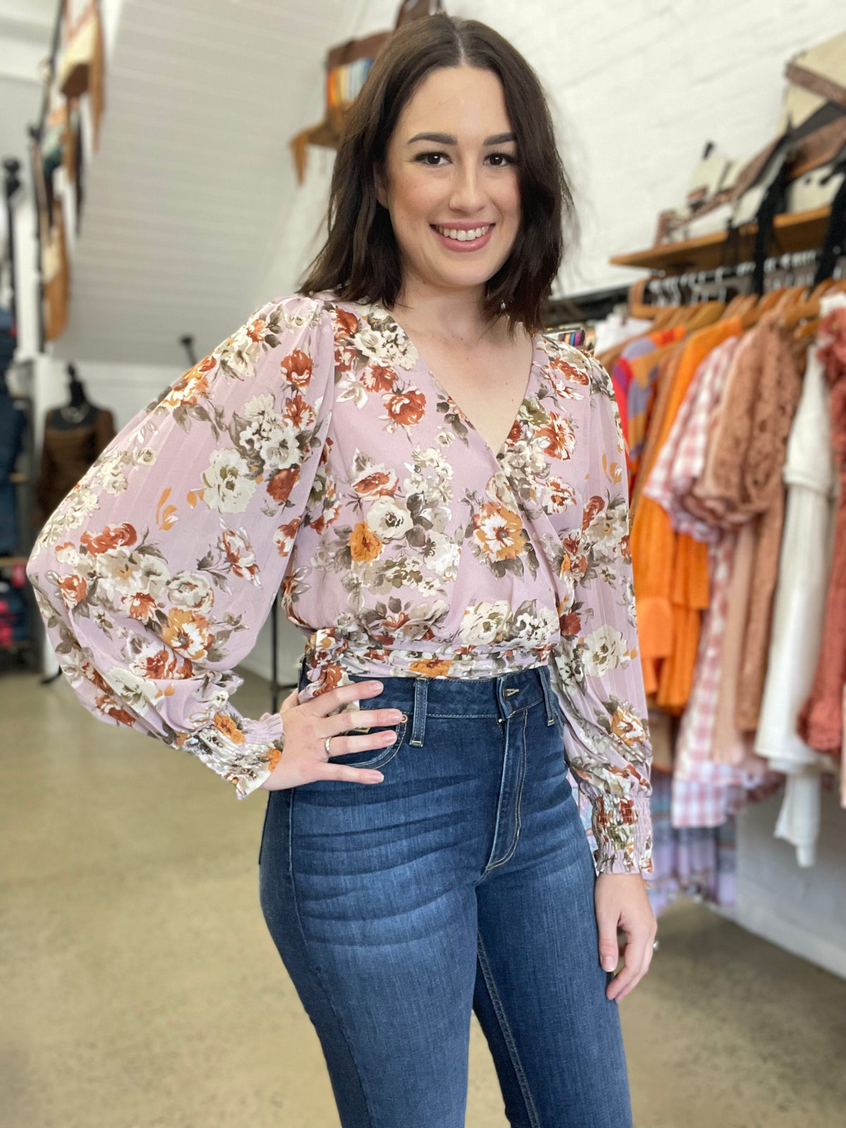 Paityn Top - Pink Floral