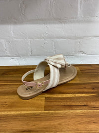 Beth Sandal - Blush/Beige Knit