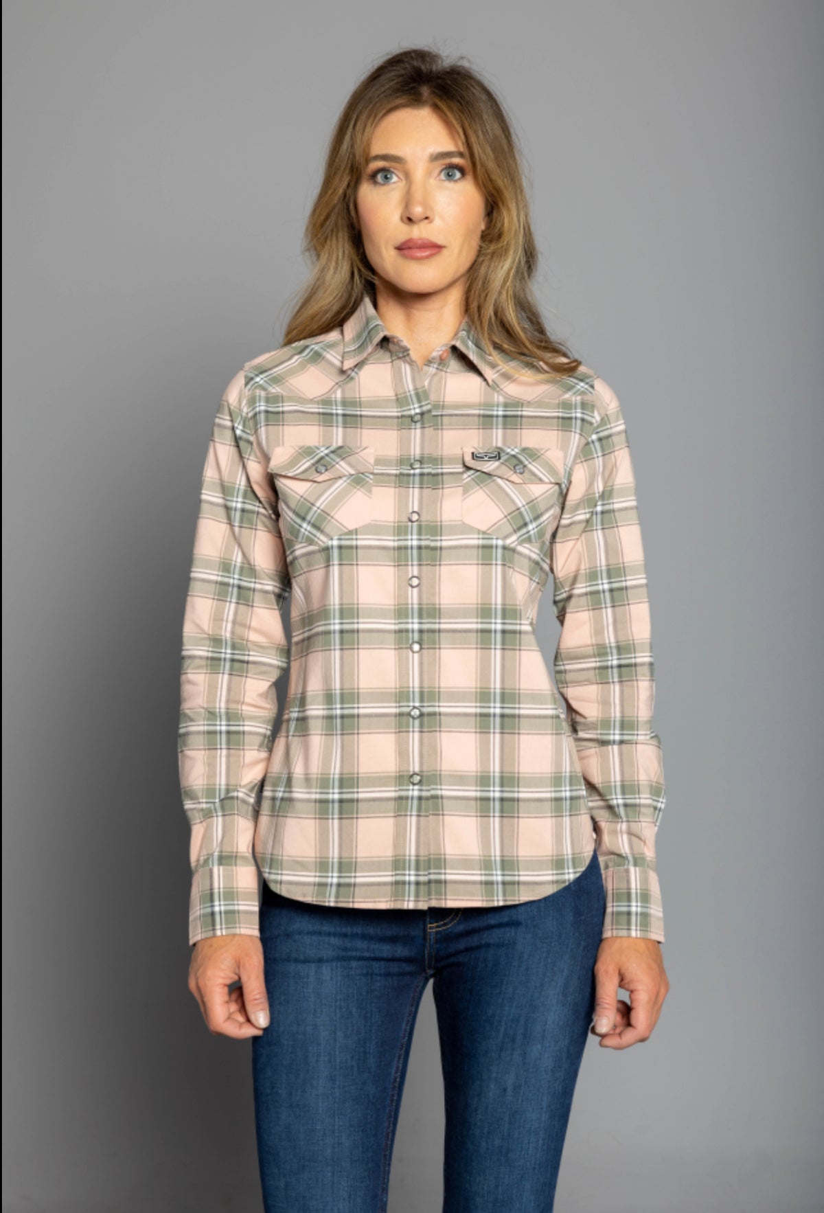 Kimes Ranch Long Sleeved Shirt - Stroker Plaid Pink