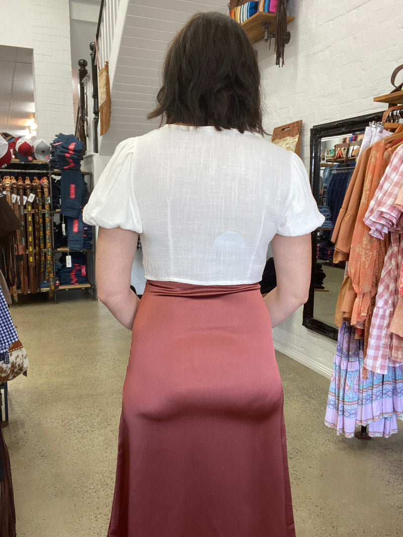 Carly Skirt - Brown