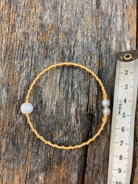 Pearl Bracelet - Gold Pearl