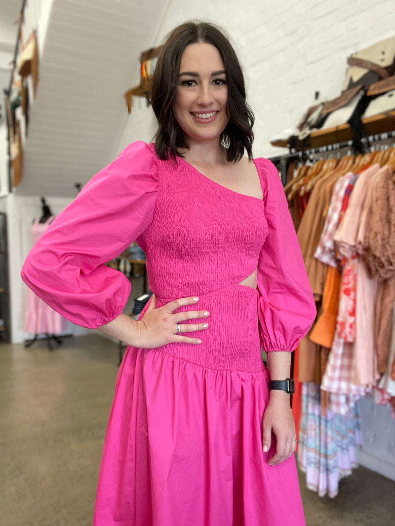 Holly Dress - Hot Pink