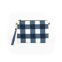 Liv & Milly - Small Crossbody Navy & White Gingham