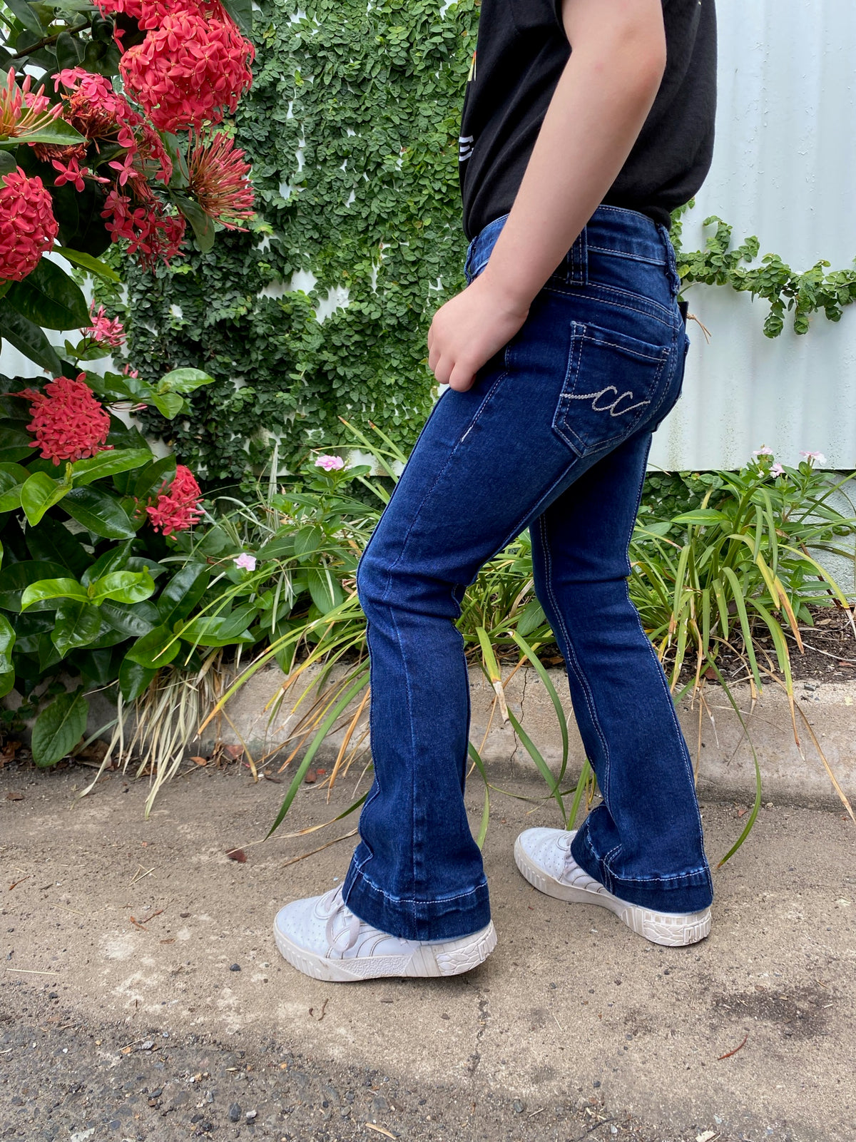 vulgaritet Ring tilbage Kilde Girl's CC Western Jeans - Dark Wash Trouser – Katie B