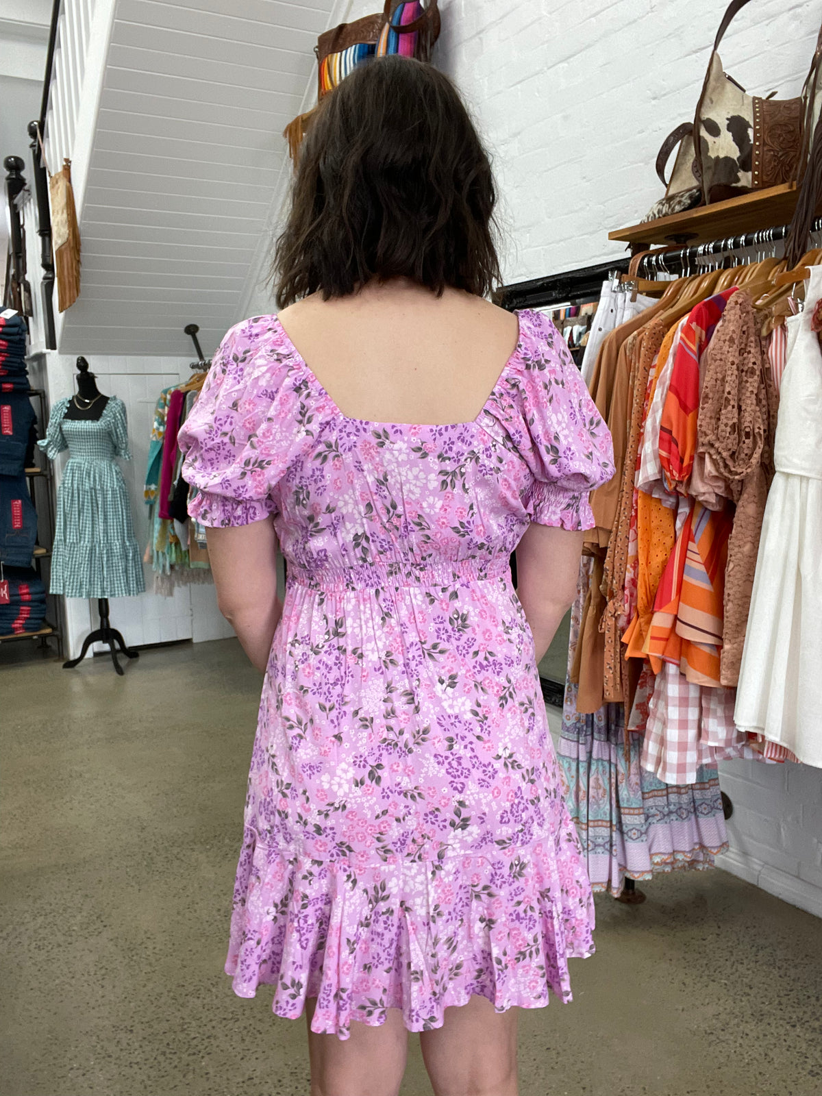 Eden Dress - Purple Floral