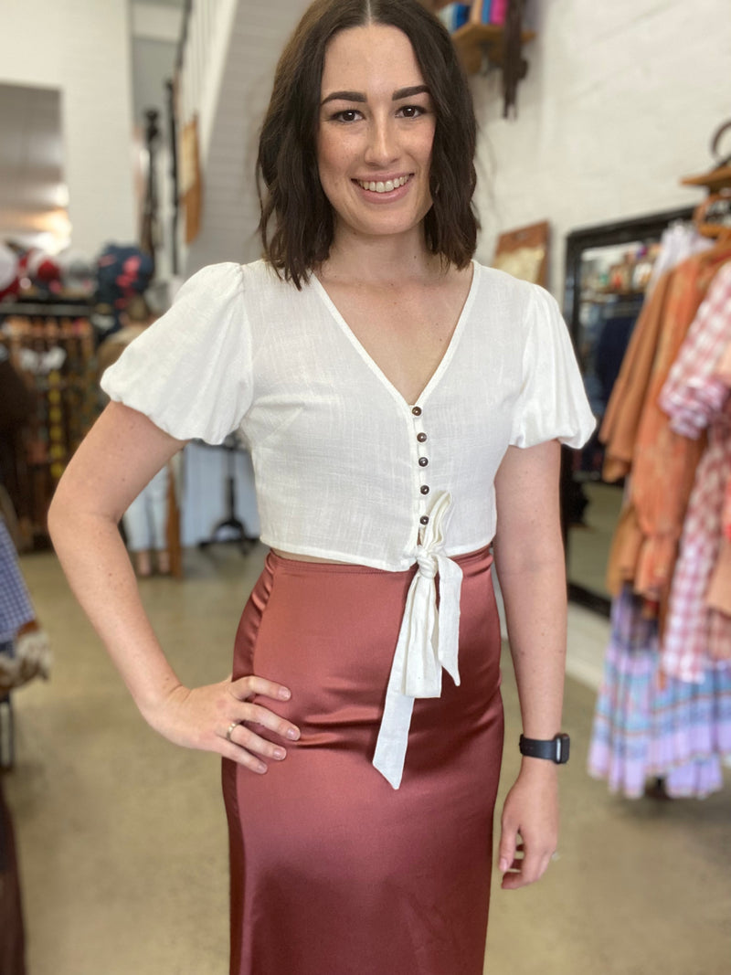 Carly Skirt - Brown