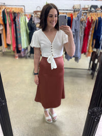 Carly Skirt - Brown