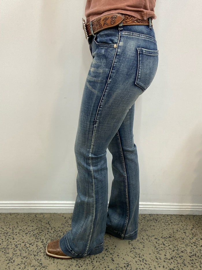 Cowgirl Tuff Jeans - Just Tuff Medium Wash Trouser