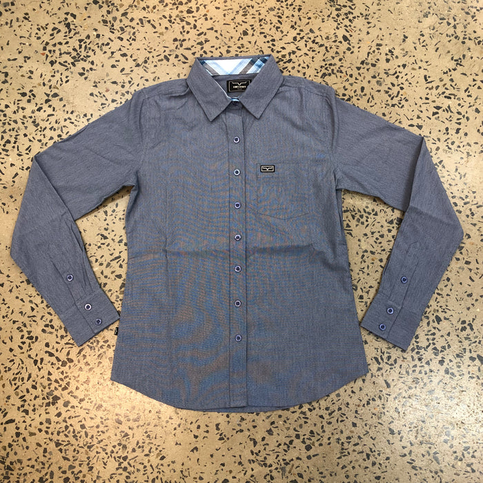 Kimes Ranch Long Sleeved Shirt - Linville Solid Navy