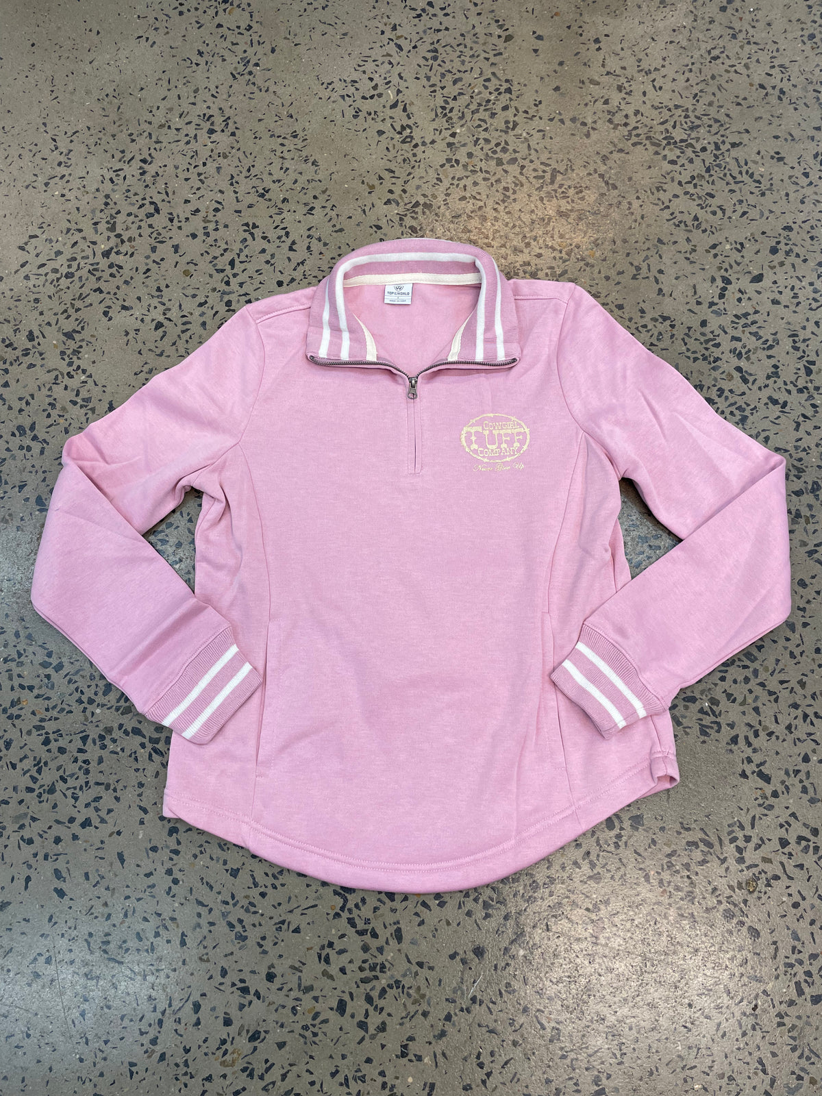 Cowgirl Tuff Jumper - Pink/White Print