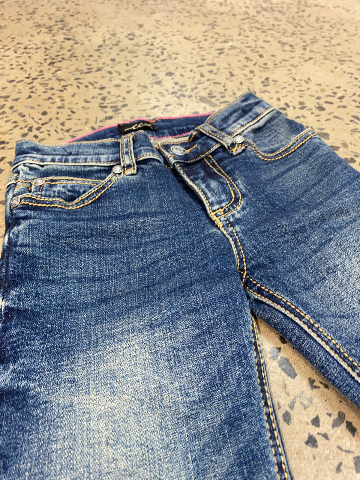 Girl's CC Western Jeans - Medium Wash Bootcut
