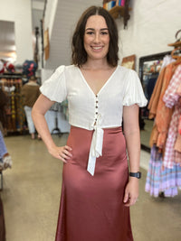 Carly Skirt - Brown